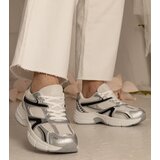 Gemre Silver women's sports sneakers with glitter Bakari | Shoptok.si