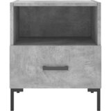  Noćni ormarići 2 kom boja betona 40x35x47,5cm konstruirano drvo | shoptok.hr