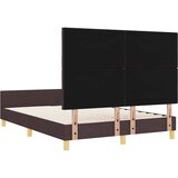  Krevetna konstrukcija Tamno smeđa 160 x 200 cm tkanina | shoptok.hr