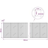  Gabion s žicom debljine 3 5 mm i mrežom 5x5 cm 1100x10x100 cm - 10 cm 100 cm 1100 cm | shoptok.hr