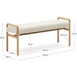 Kave Home Krem/u prirodnoj boji klupa Macaret – | shoptok.hr