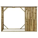 vidaXL vrtna lopa za drva in orodje borovina 253x80x170 cm | Shoptok.si