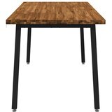  Kvadratni blagovaonski stol 160 x 90 x 75 cm Prirodna - Prirodna i crna 160 x 90 x 75 cm Četvrtasto | shoptok.hr