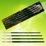 Green Stuff World Synthetic Brushes - GREEN SERIE PACK x4 | Eponuda.com