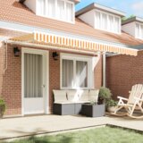  Skrovita tenda Žuta i bijela 400x200 cm 400 x 200 cm | shoptok.hr