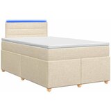  Boxspring krevet s madracem Krem 120 x 190 cm Tkanina | shoptok.hr