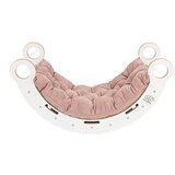 MeowBaby Ljuljačka od bijelog/ružičastog borovog drva 39x75x38 cm Montessori - | shoptok.hr