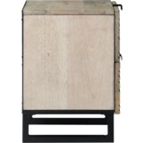  Noćni ormarići s ladicama Bijela i crna 40 x 33.5 x 46 cm | shoptok.hr