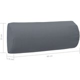 vidaXL Vzglavnik za ležalnik siv 40x7,5x15 cm iz tekstila | Shoptok.si