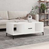  Stolić za kavu bijeli 102 x 50 x 40 cm od konstruiranog drva Cijene