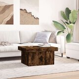 vidaXL Klubska mizica dimljeni hrast 100x55x40 cm inženirski les | Shoptok.si