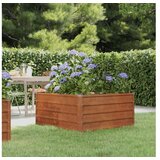 vidaXL Povišena vrtna gredica boja hrđe 100x100x45 cm čelik COR-TEN | shoptok.hr