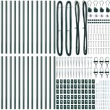  Stebri za ograjo s konico 26 kosov Ø32 mm 60 cm Galvanizirana jeklo | Shoptok.si