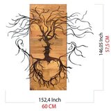 WALLXPERT Zidna dekoracija Stara ljubav, 60 x 57,5 ​​cm, Crna | Eponuda.ba