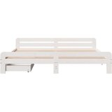  Okvir kreveta bez madraca bijeli 180x200 cm od masivne borovine | shoptok.hr