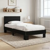  Okvir kreveta s uzglavljem Crni hrast 80 x 200 cm | shoptok.hr