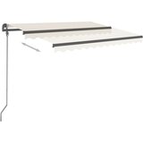  Automatska tenda na uvlačenje sa stupovima 3 5 x 2 5 m krem | shoptok.hr
