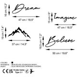 WALLXPERT zidna dekoracija Dream Imagine Belive | ePonuda.com