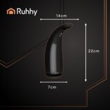Ruhhy 26076 avtomatski brezkontaktni dozirnik za tekoče milo 300 ml – senzor, IPX7, črn | Shoptok.si