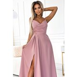 Numoco Elegant maxi long dress with straps | shoptok.hr