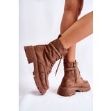 Boto Women's Suede Boots Tied Brown Vanita | ePonuda.com