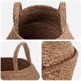  Saksija za biljke s ručkama 2 pcs Prirodna Ø 22 x 20 cm | shoptok.hr