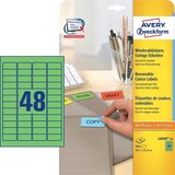 Avery Zweckform Odstranljive zelene etikete 45,7 x 21,2 mm | Shoptok.si