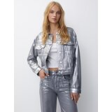 Pull&Bear Prehodna jakna srebrna | Shoptok.si