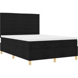  Postelja z vzmetnico z vzmetnico Črna 160 x 200 cm blago, (5000023033) | Shoptok.si