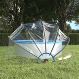  Kupola za bazen okrogla 467x234 cm PVC | Shoptok.si