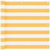 vidaXL Balkonsko platno belo in rumeno 90x300 cm oksford blago, (20609908) | Shoptok.si