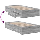  Okvir za krevet s ladicama boja hrasta 100x200 cm drveni | shoptok.hr