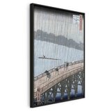  Slika - Utagawa Hiroshige – Sudden Shower over Shin-Ohashi Bridge and Atake 40x60 U crnom drvenom okviru | shoptok.hr