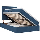 vidaXL Postelja s shranjevanjem Modra 120 x 190 cm Umjetno usnje, (5000099542) | Shoptok.si
