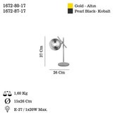 Opviq stona lampa Bena 87 17