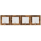  Vrata za pse z stojali 4 pcs Dimljen hrast 60 x 60 cm, (5000232710) | Shoptok.si