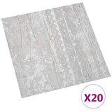  Samoljepljive Pločice za Pod 30 5 x 30 5 cm 20 pcs PVC Siva - Siva | shoptok.hr