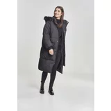 UC Ladies Women's oversize faux fur coat blk/blk