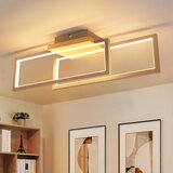 Nettlife 24W moderna pravokotna LED stropna svetilka, lesen zaključek, za dnevno sobo, kuhinjo, spalnico, hodnik, toplo bela 3000K, 48 cm, (5000491352) Cene