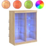  Komoda s LED svjetlima boja hrasta sonome 81x37x100 cm | shoptok.hr
