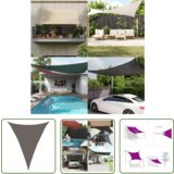  The Living Store Senčno jadro 160 g/m² antracitno 5x6x6 m HDPE - Senčno Jadro, (21743761) | Shoptok.si