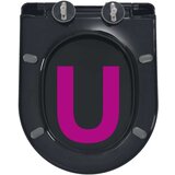 vidaXL WC deska s počasnim zapiranjem hitra namestitev črna, (21047626) | Shoptok.si
