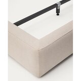 Kave Home Bež tapecirani bračni krevet bez podnice 180x200 cm Blok – | shoptok.hr