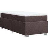 Krevet s oprugama i madracem tamnosmeđi 80x200 cm od tkanine | shoptok.hr