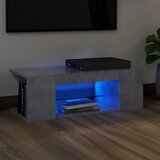 vidaXL TV ormarić s LED svjetlima siva boja betona 90 x 39 x 30 cm Cijene