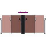  Uvlačiva bočna tenda 100 x 600 cm smeđa | shoptok.hr