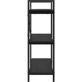  Polica Crni hrast 100 x 33,5 x 102 cm Konstruirano drvo | shoptok.hr