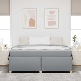  Krevetna konstrukcija Svijetlo siva 180 x 200 cm tkanina | shoptok.hr