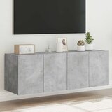  Zidni TV ormarići s LED svjetlima 2 kom boja betona 60x35x41 cm | Eponuda.ba