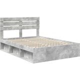  Konstrukcija postelje z vzglavjem Betonsko siva 150 x 200 cm, (5000103352) | Shoptok.si